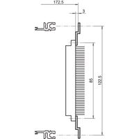 SCHROFF Z-Rail for Connector, DIN 41617, 31-pin, 40 HP