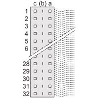 SCHROFF Stekker Type C, EN 60603, DIN 41612, voor lintkabel