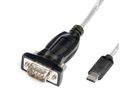 ROLINE USB - Seriële Converter kabel, type C - RS232 , zwart, 1,8 m