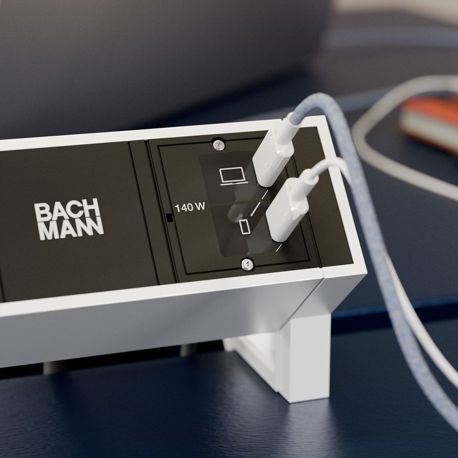 BACHMANN Custom Module USB C/C/C-oplader, met voeding