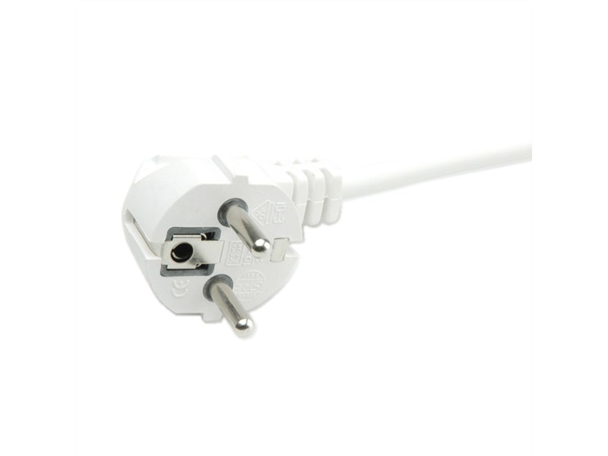 VALUE 3-voudige stekkerdoos met schakelaar, wit, 3 m