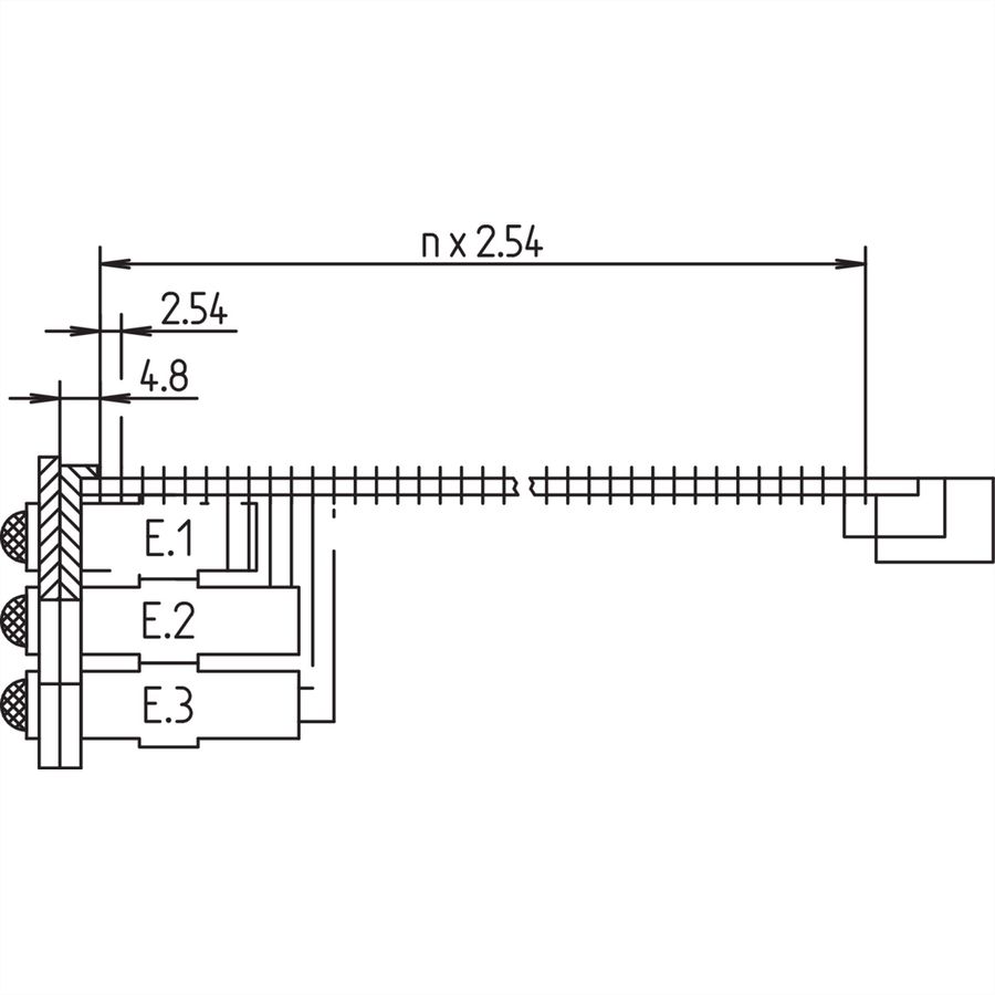 SCHROFF montageframe voor montagevlak 1