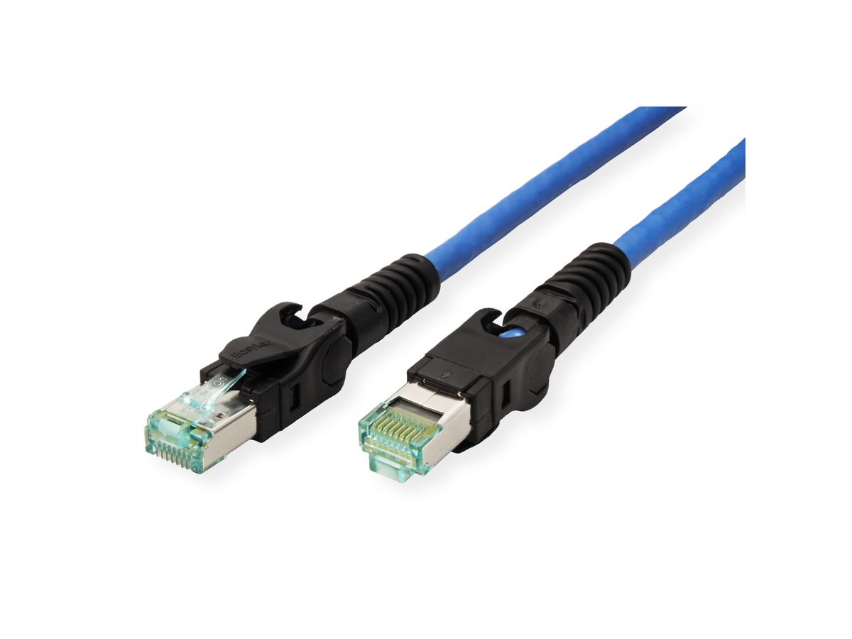 EasyLan VarioBoot patchkabel Cat.6A, S/FTP, blauw, 2 m
