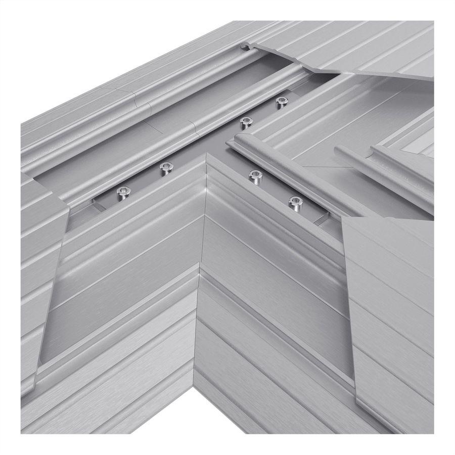 DATAFLEX Addit cable protector, T-connection 462, silver