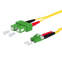 METZ CONNECT OpDAT patch cord, SC-D APC/LC-D APC OS2, 0.5 m