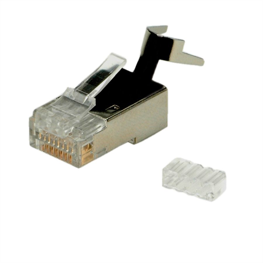 ROLINE Modulaire connector afgeschermd, Cat.6 (Klasse E) voor massieve kabel, 10 St.