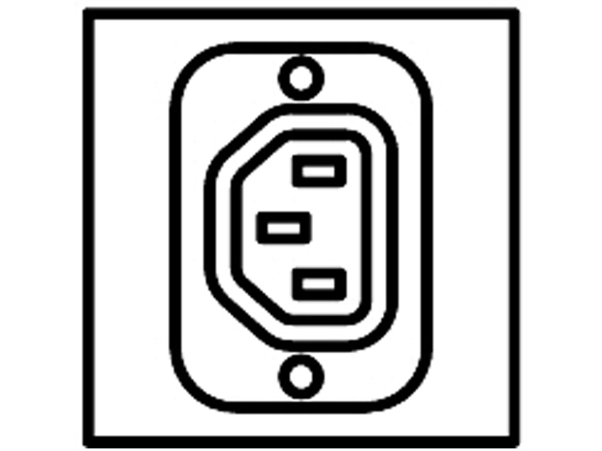 SCHROFF contactdoosstrip, IEC, 3-fase, 32 A, IEC 60309 Stekker, 24 x IEC C13 / 6 x IEC C19, Zekering 6 x 16 A