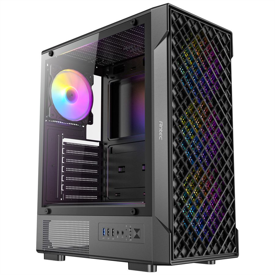 ANTEC VX-320 ARGB ATX, Micro-ATX, ITX Mid-Tower Gaming PC Case, black