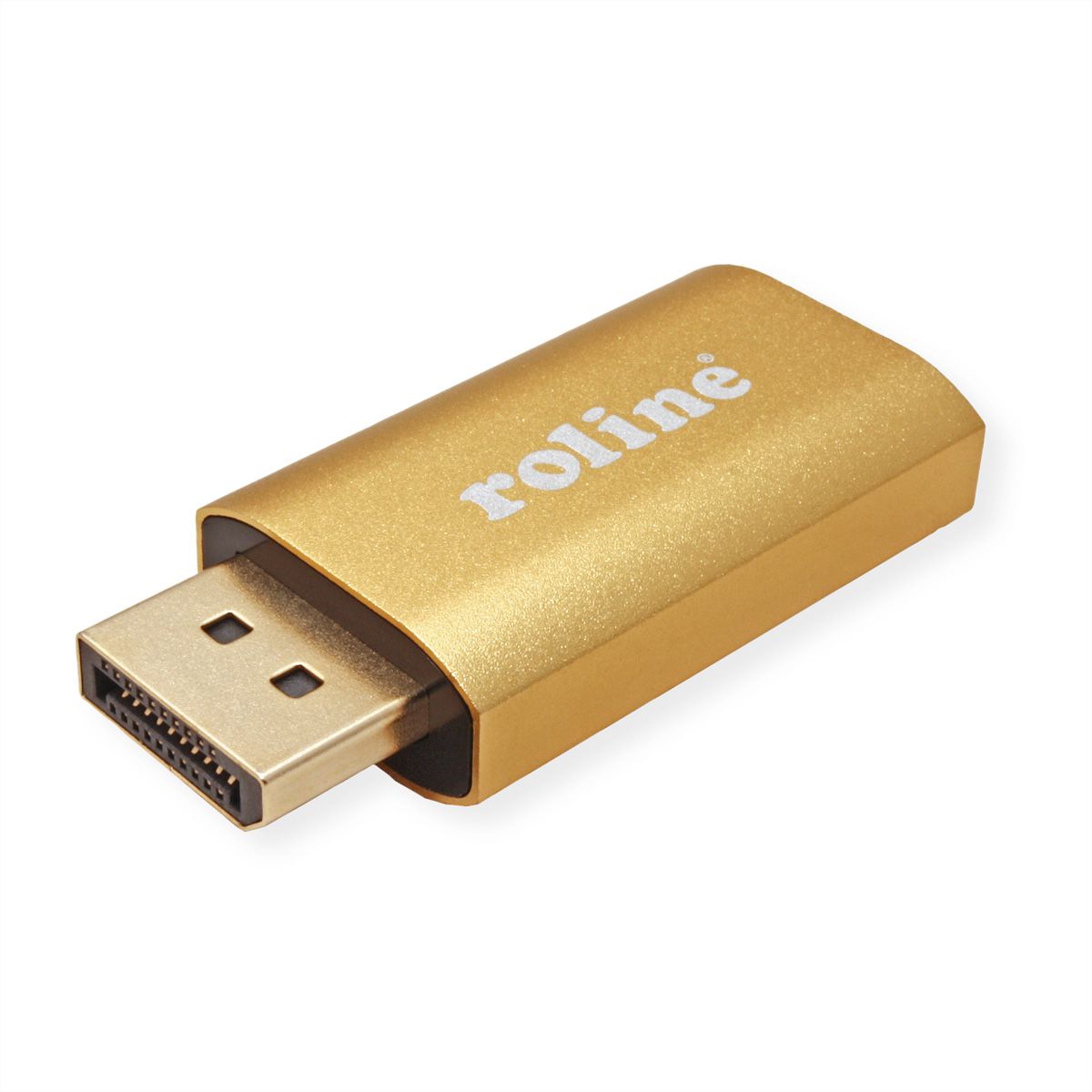 ROLINE GOLD 4K DisplayPort/HDMI Adapter, Actief, v1.2, DP Male - HDMI Female