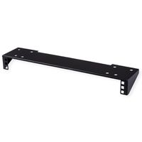 19" wand-/ondersteuningsbeugel, 1 HE, zwart