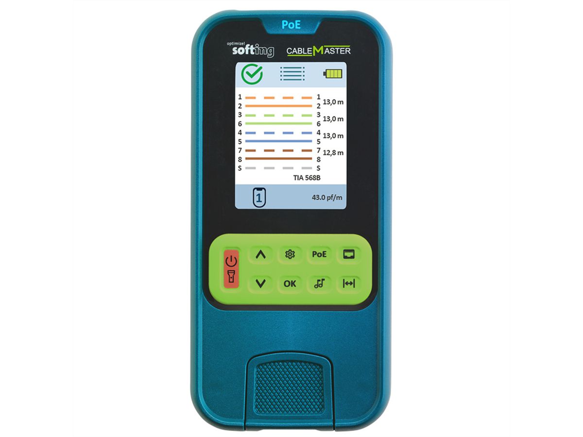 SOFTING CableMaster PoE Kit, Wiring and PoE++ tester