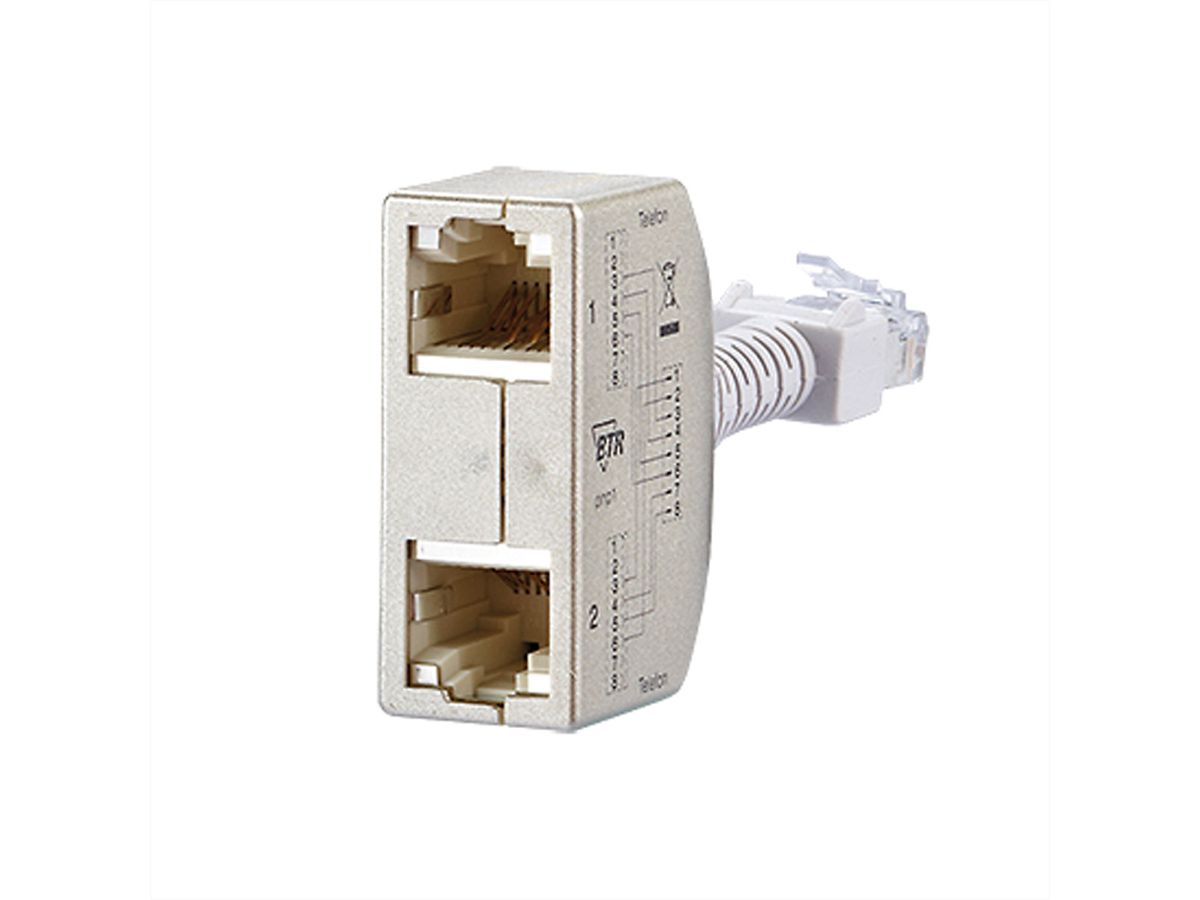 METZ CONNECT Cable Sharing Adapter pnp1, Telefoon/Telefoon, 2 St.