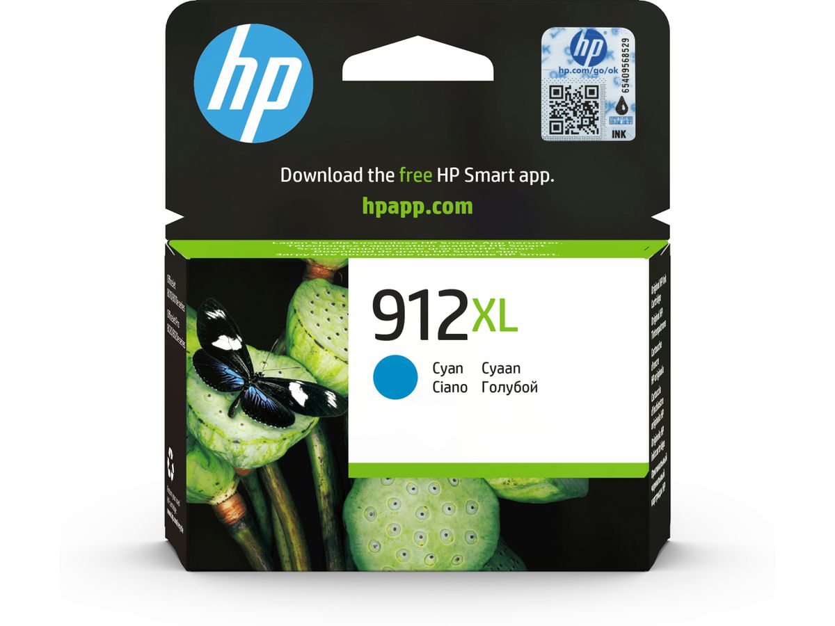 HP 912XL High Yield Cyan Original Ink Cartridge