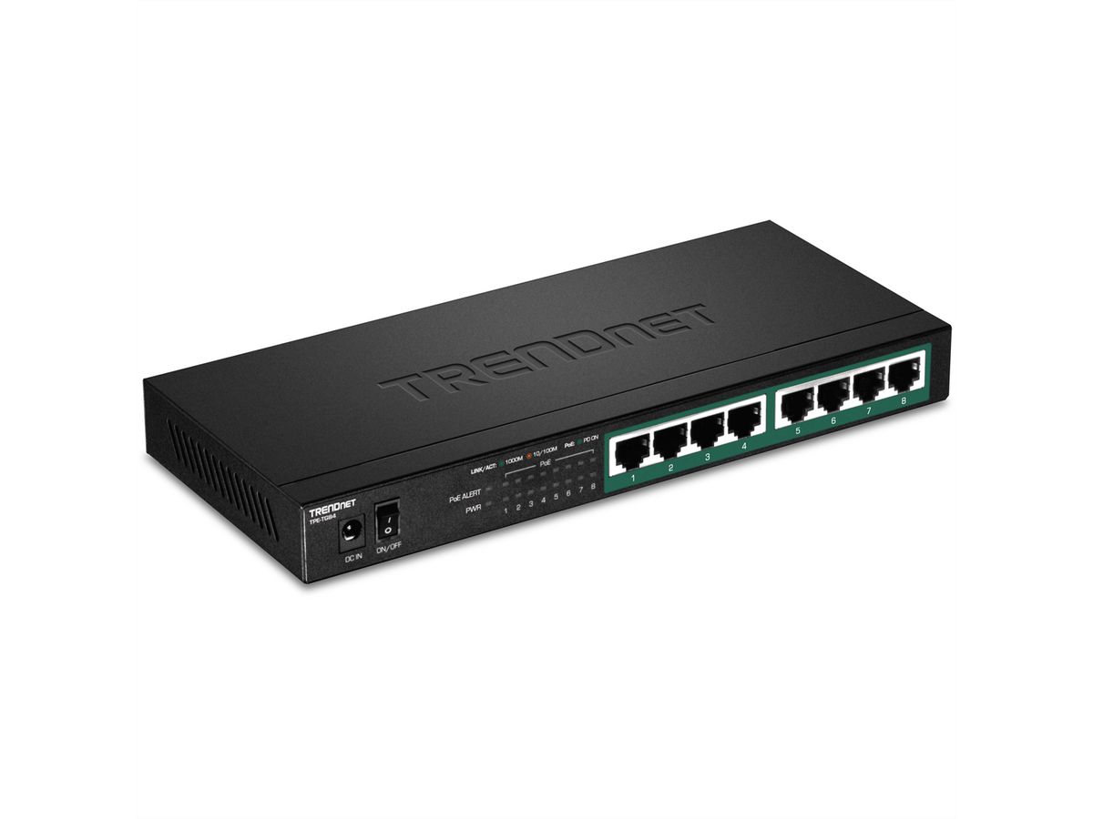 TRENDnet TPE-TG84 8-poorts PoE-switch Gigabit PoE+ 120W