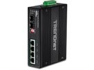 TRENDnet TI-UPG62 6-poorts Gigabit Switch Ultra PoE DIN-Rail Industrieel