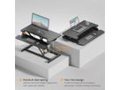 VALUE Adjustable Desktop Workstation, Sit - Stand, black