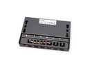 ROLINE Mini Patchpanel, Cat.6A/Cl.EA, 0.5U, 6x RJ45 ports, shielded, black