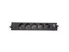BACHMANN STEP BASE 5x earthing contact, black