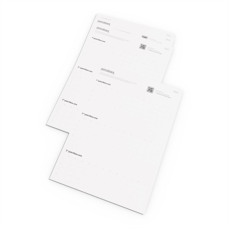 patchbox.one ID-labels 432 bedrukbare stickers