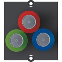 BACHMANN frame BNC socket / socket red / blue / green