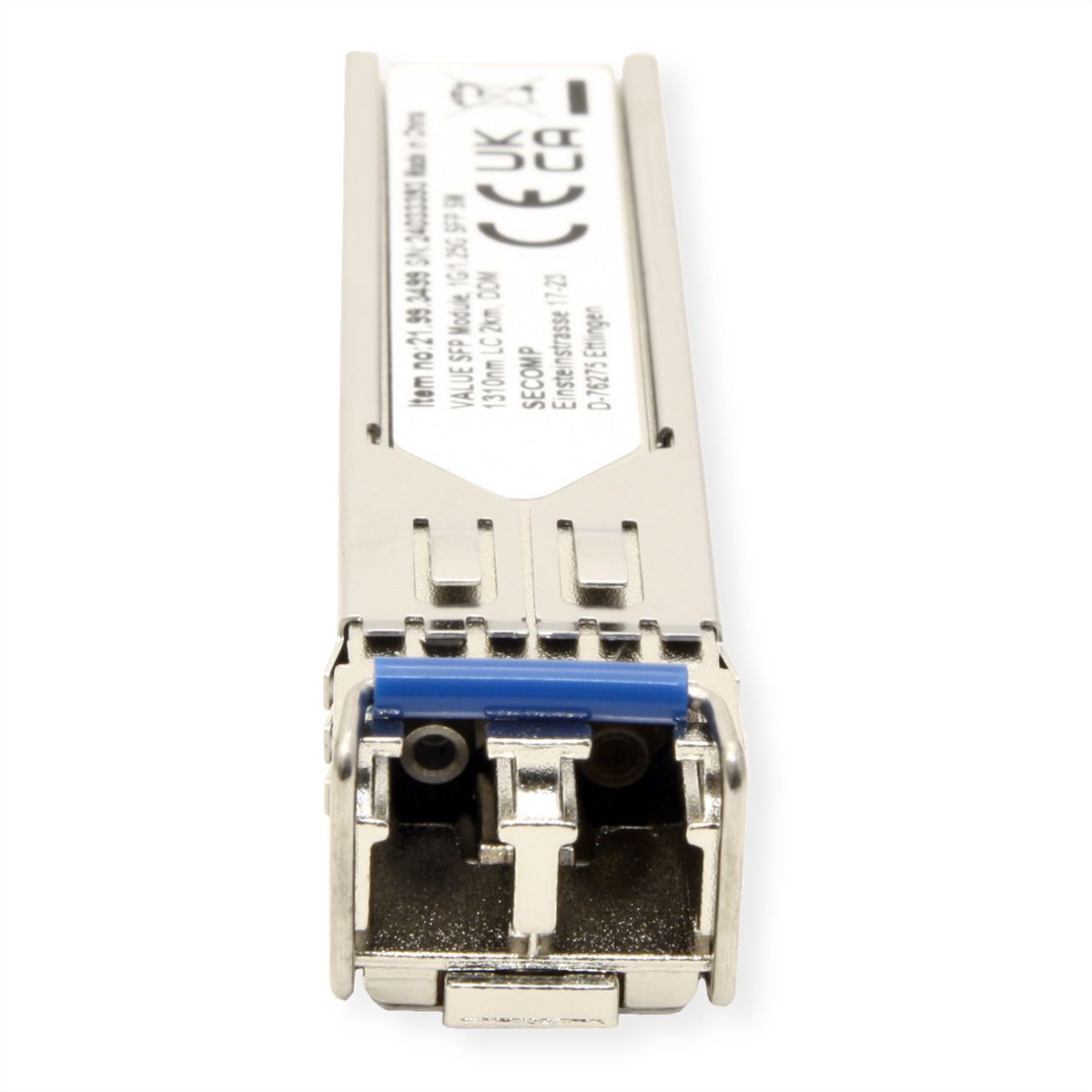 VALUE SFP-module (MiniGBIC) LX/LC, 1/1.25G, Single Mode 1310nm, max. 2km