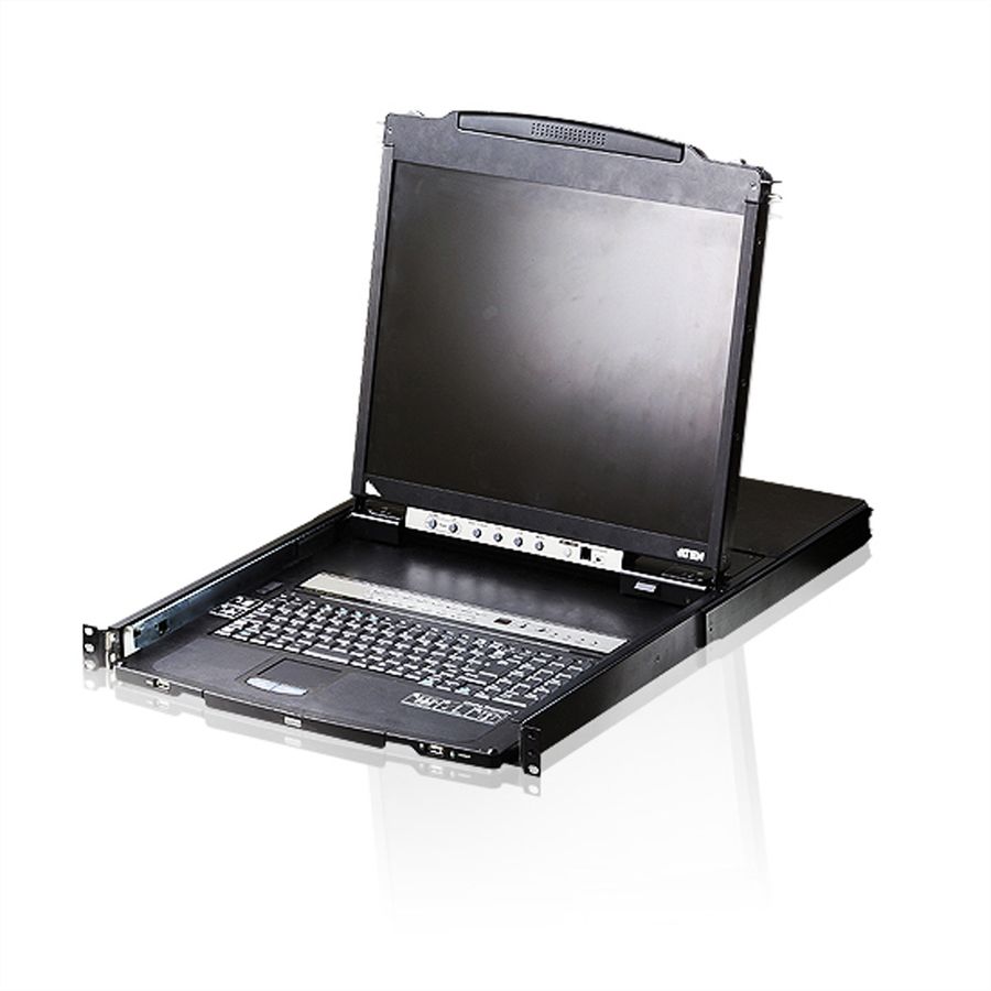 ATEN CL5816N 48cm-LCD KVM Switch USB-PS/2, VGA, 16-Poorts , CH-Layout