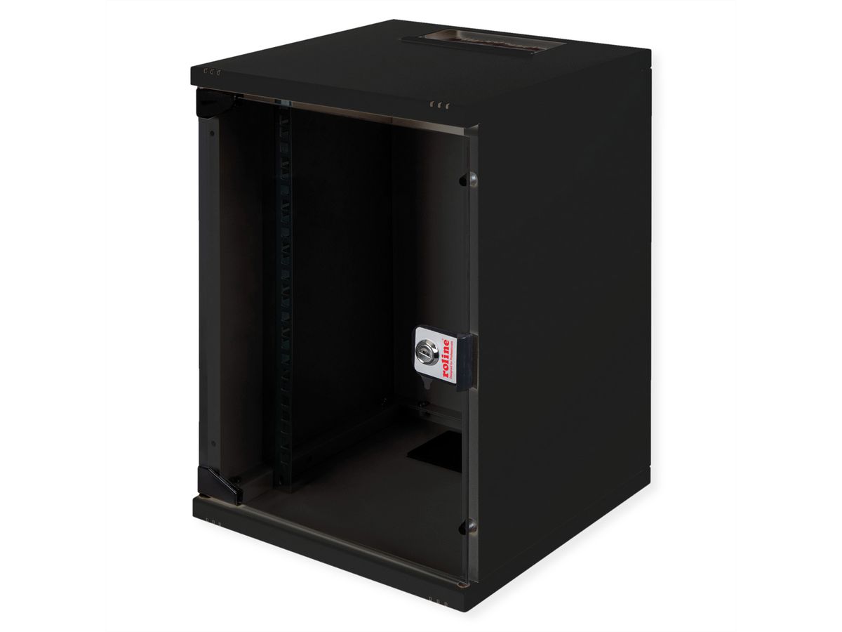 ROLINE 10-inch wandbehuizing 9 U, 312x300 BxD zwart