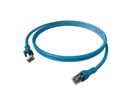 EasyLan DualBoot PushPull IP20 patchkabel, Cat.6A (Klasse EA), S/FTP, blauw, 1,5 m