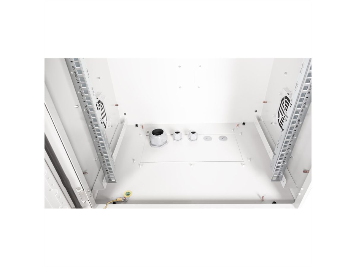 ROLINE 19-inch wandbehuizing Pro 12 U, 600x450 BxT IP55 buiten grijs