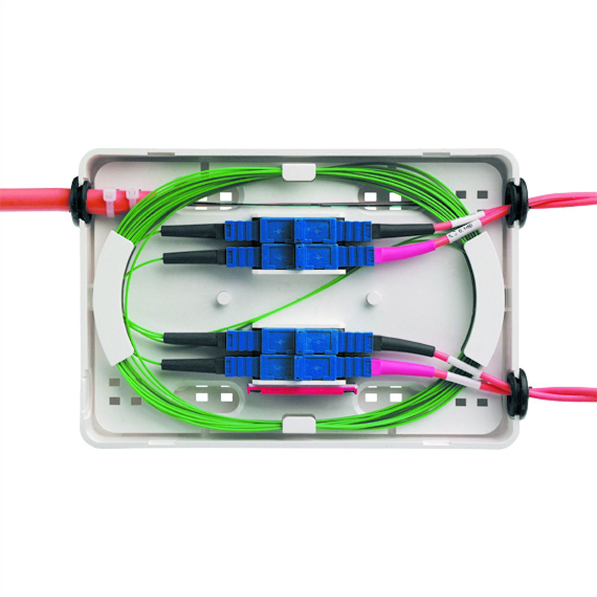 TELEGÄRTNER MICRO splice box incl. adaptor plate, splice potection, Accesories, adaptor plate, splice protection