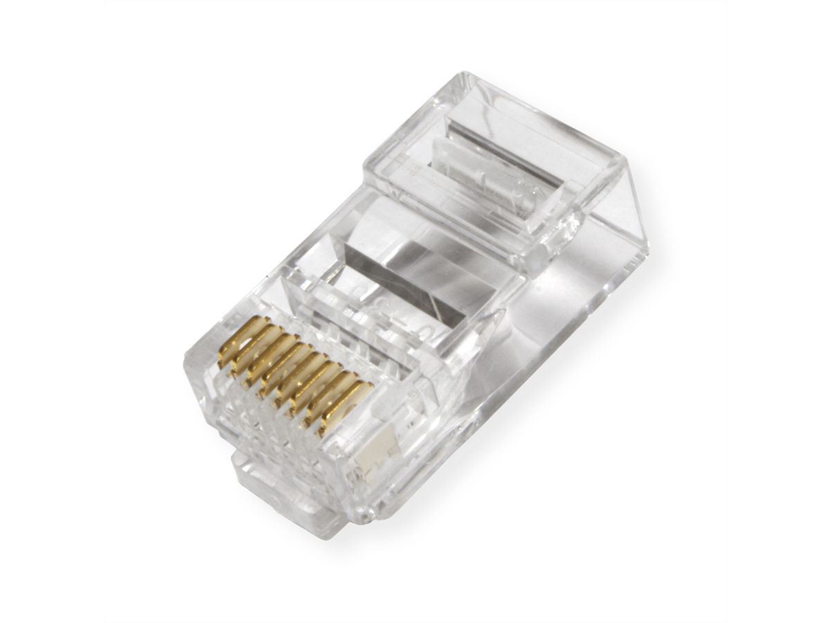 RJ45 Modulaire onafgeschermde Cat.6 (Class E) connector, 10 St.