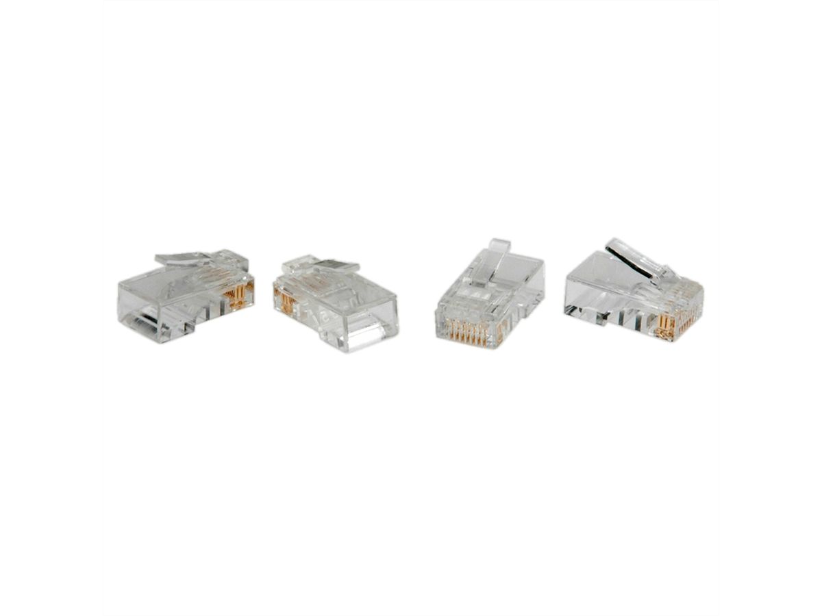 RJ45 Modulaire onafgeschermde Cat.6 (Class E) connector, 10 St.