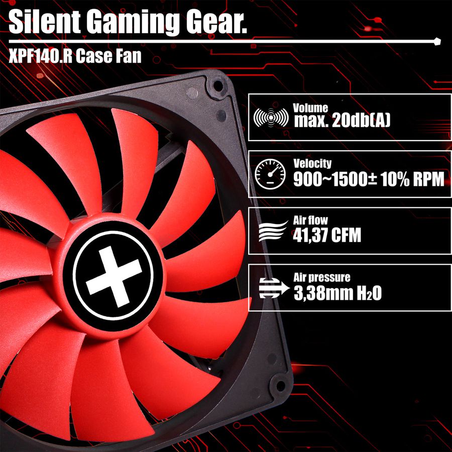 Xilence XPF140.R 140mm Performance Case Fan, 3PIN