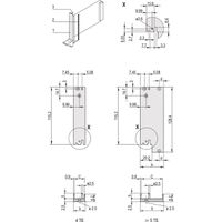 SCHROFF Plug-In Unit U-Profile Front Panel for IEL, IET, Type 2, 3 U, 12 HP, 0.1" Offset, 2.5 mm, Al, Front Anodized, Rear Conductive