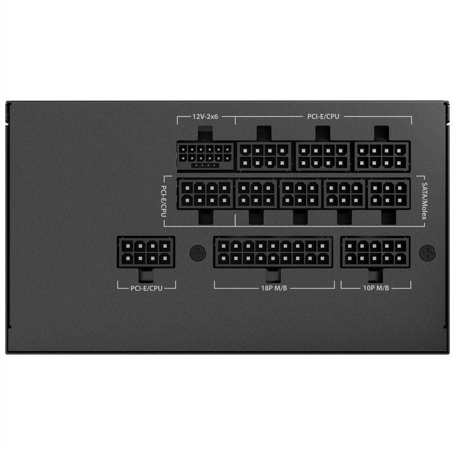 ANTEC GSK 1000 ATX3.1 1000 W Vollmodulares 80 PLUS Gold-Netzteil, schwarz