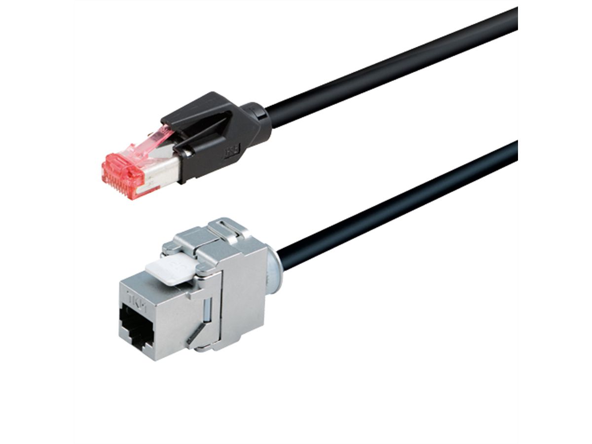 BACHMANN CAT6A RJ45 cable 5m socket, TKM Keystone