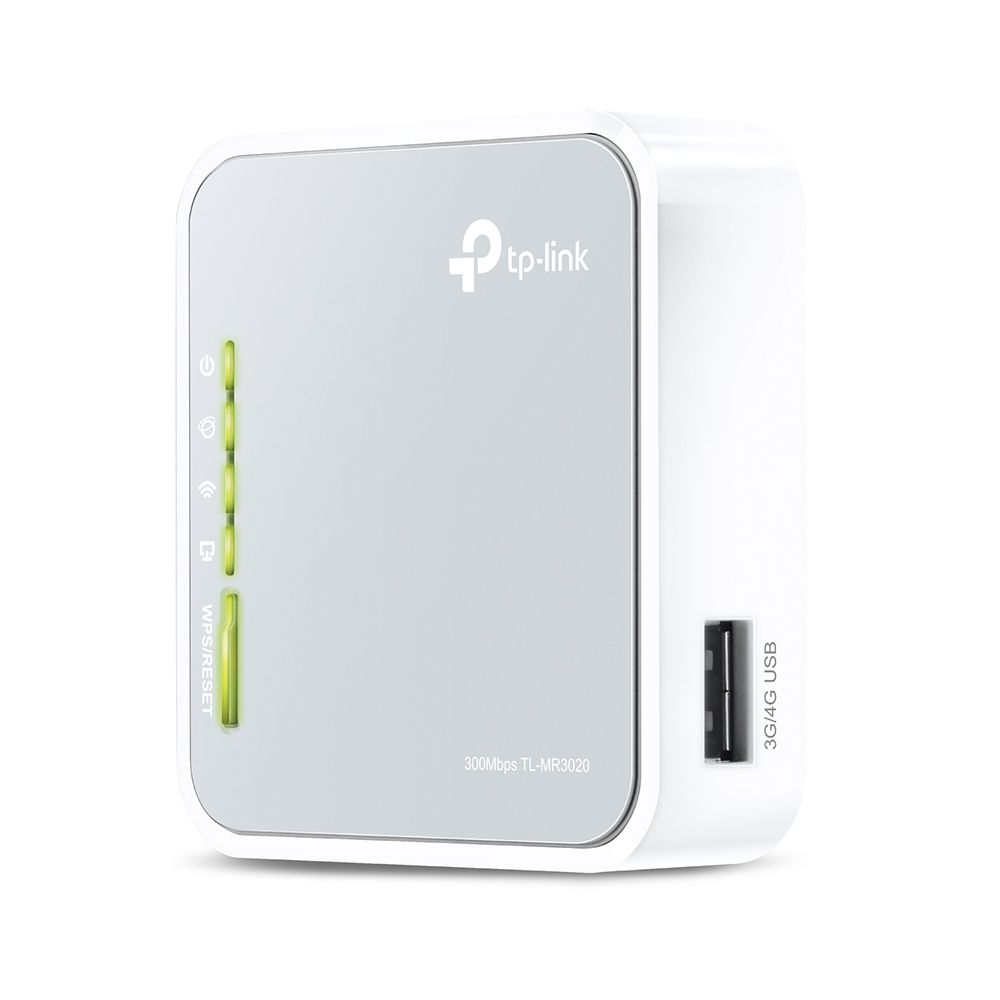 TP-LINK TL-MR3020 Single-band (2.4 GHz) Fast Ethernet 3G 4G Grijs, Wit draadloze router