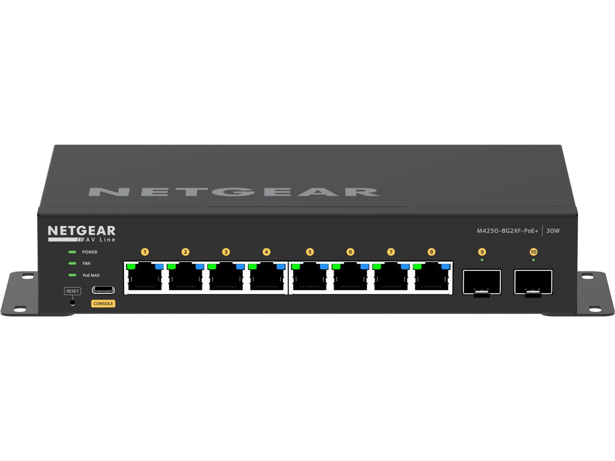 NETGEAR GSM4210PX-100EUS netwerk-switch Managed L2/L3 Gigabit Ethernet (10/100/1000) Power over Ethernet (PoE) Zwart