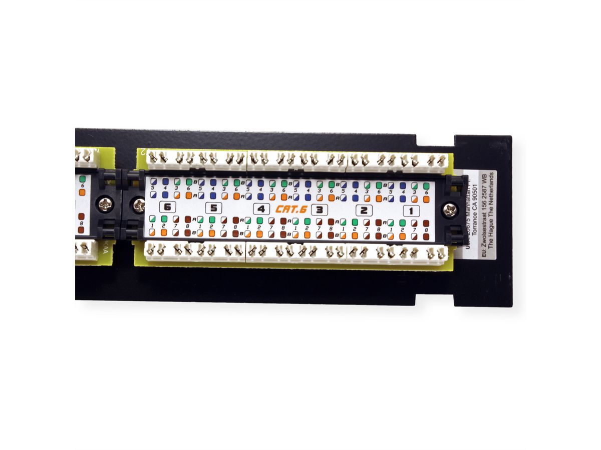 TRENDnet TC-P12C6V Patchpaneel, 12-poorts wandmontage Cat.6 niet afgeschermd