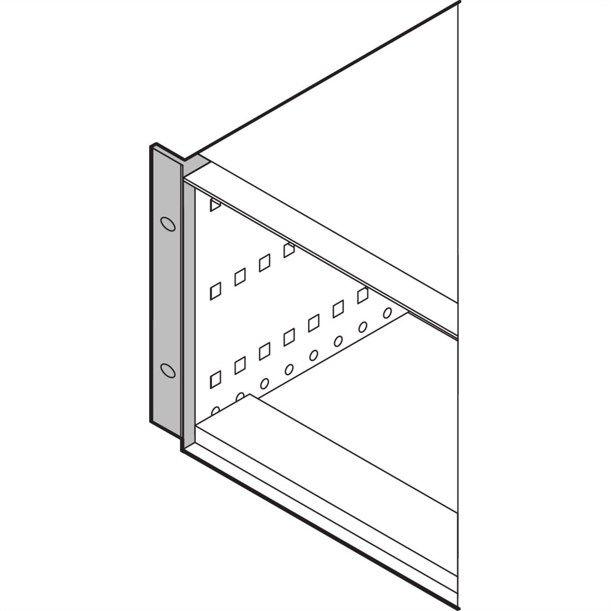 SCHROFF RatiopacPRO Air 19" Bracket Kit, Retrofitting, 4 / 5 U