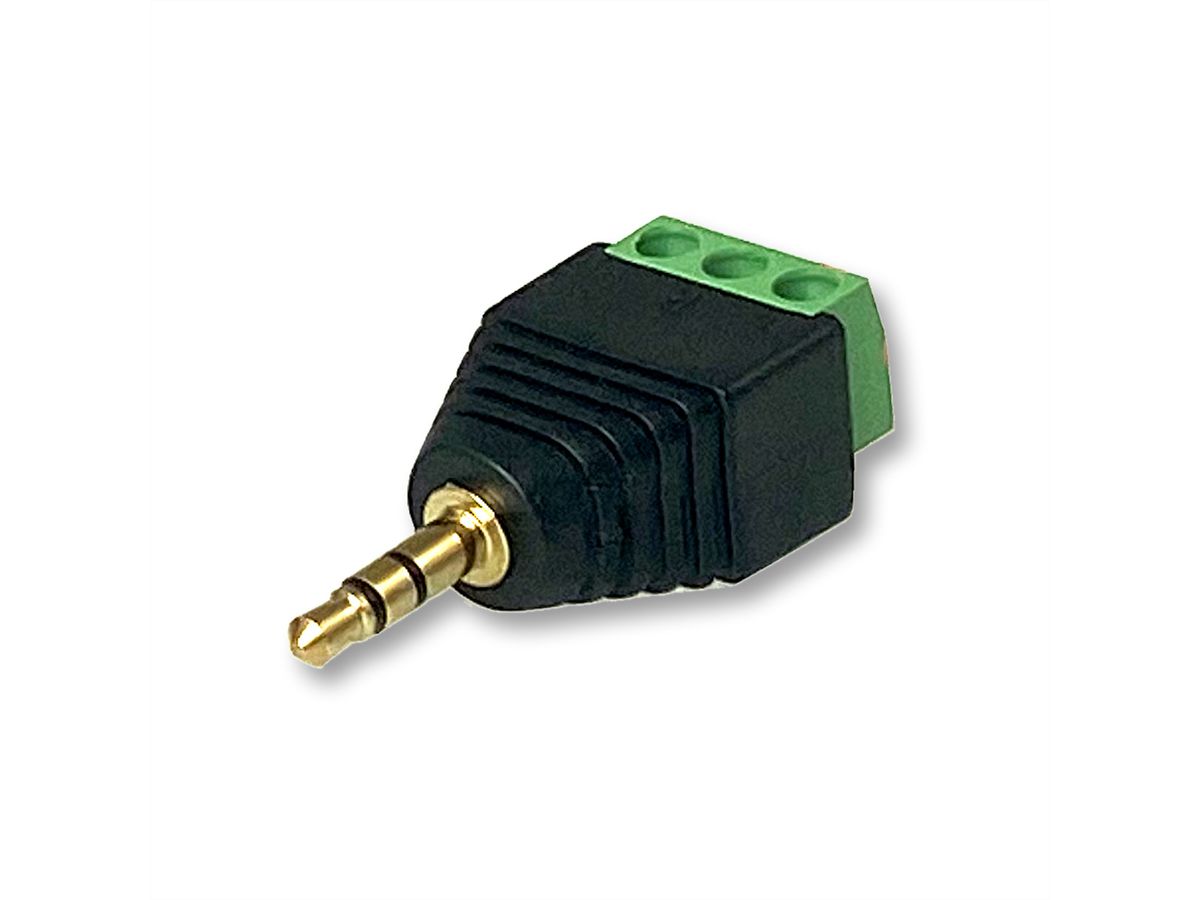 GUDE 7960 jack plug adapter 3 polig, 3,5 mm