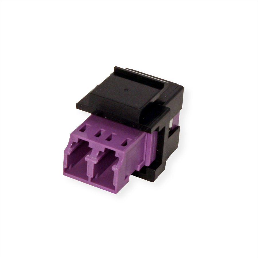 ROLINE Keystone glasvezeladapter LC/LC duplex, multimode, OM4