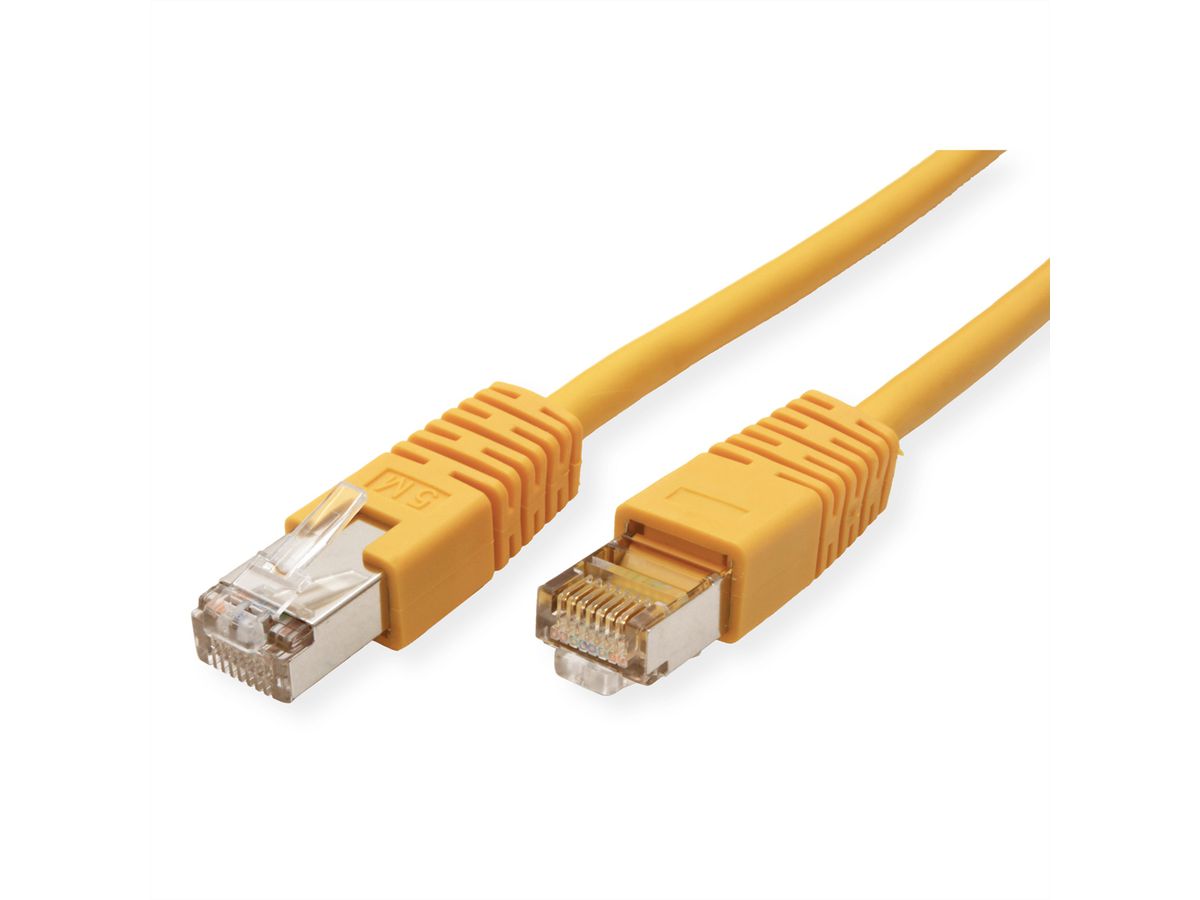 ROLINE S/FTP Patch Cord Cat.5e (Class D), yellow, 5 m