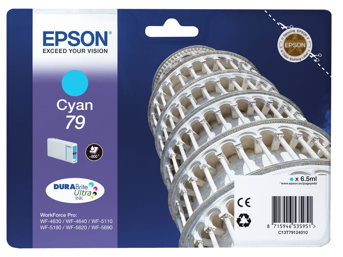 Epson Singlepack Cyan 79 DURABrite Ultra Ink