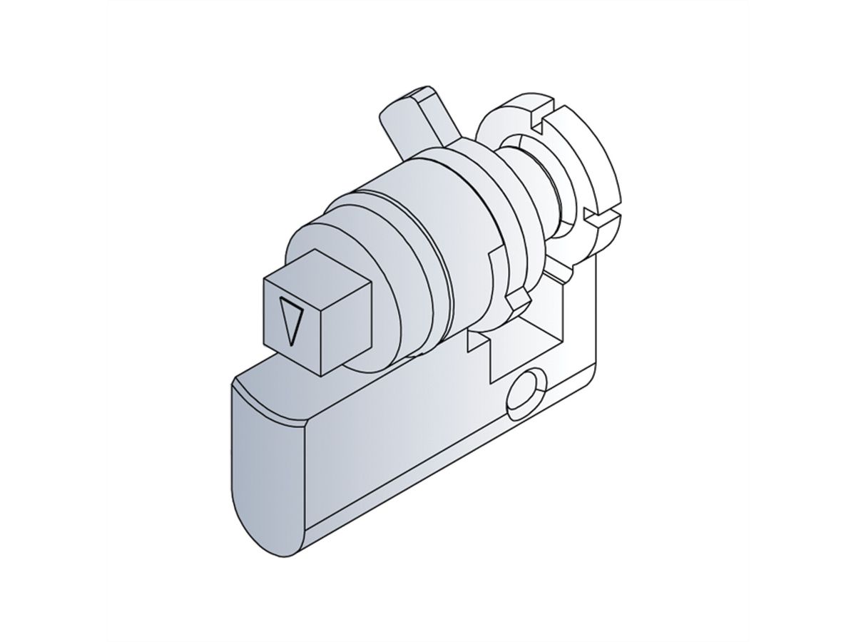 SCHROFF Novastar slotcilinder, vierkant slotgat