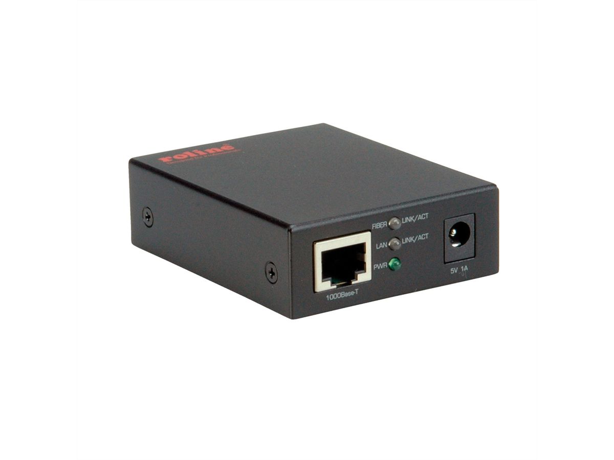 ROLINE 10/100 / 1000Base-T naar dual speed Fiber Media Converter