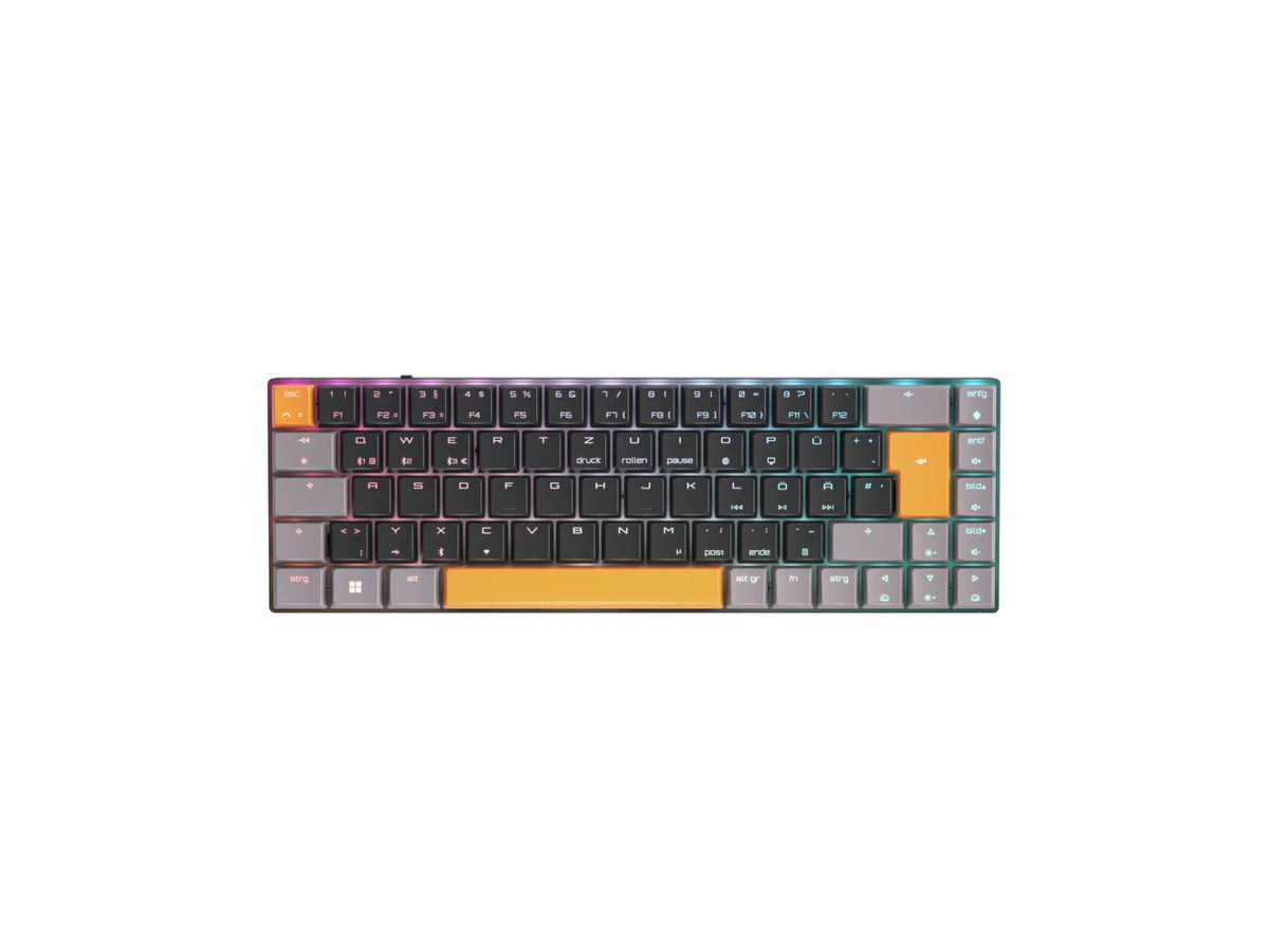 CHERRY MX-LP 2.1 Compact Wireless keyboard Gaming RF Wireless + Bluetooth QWERTZ German Black
