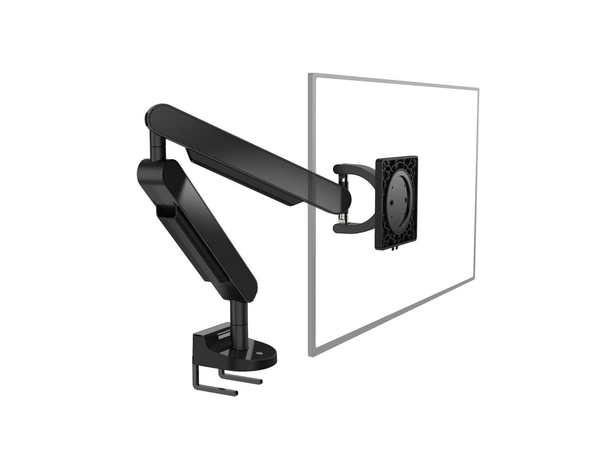 BACHMANN ZG1 Monitorarm DS schwarz, Tischmontage, 17-34 Zoll, bis 11 kg