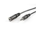 VALUE 3.5mm Extension Cable, M - F, black, 5 m