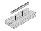 SCHROFF EuropacPRO EMC-afschermingskit, afdekplaat naar horizontale rail, roestvrij staal, 63 pk, 10 stuks